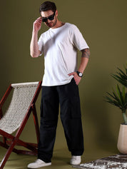 Kotty Men Relaxed Easy Wash Cargos Trousers