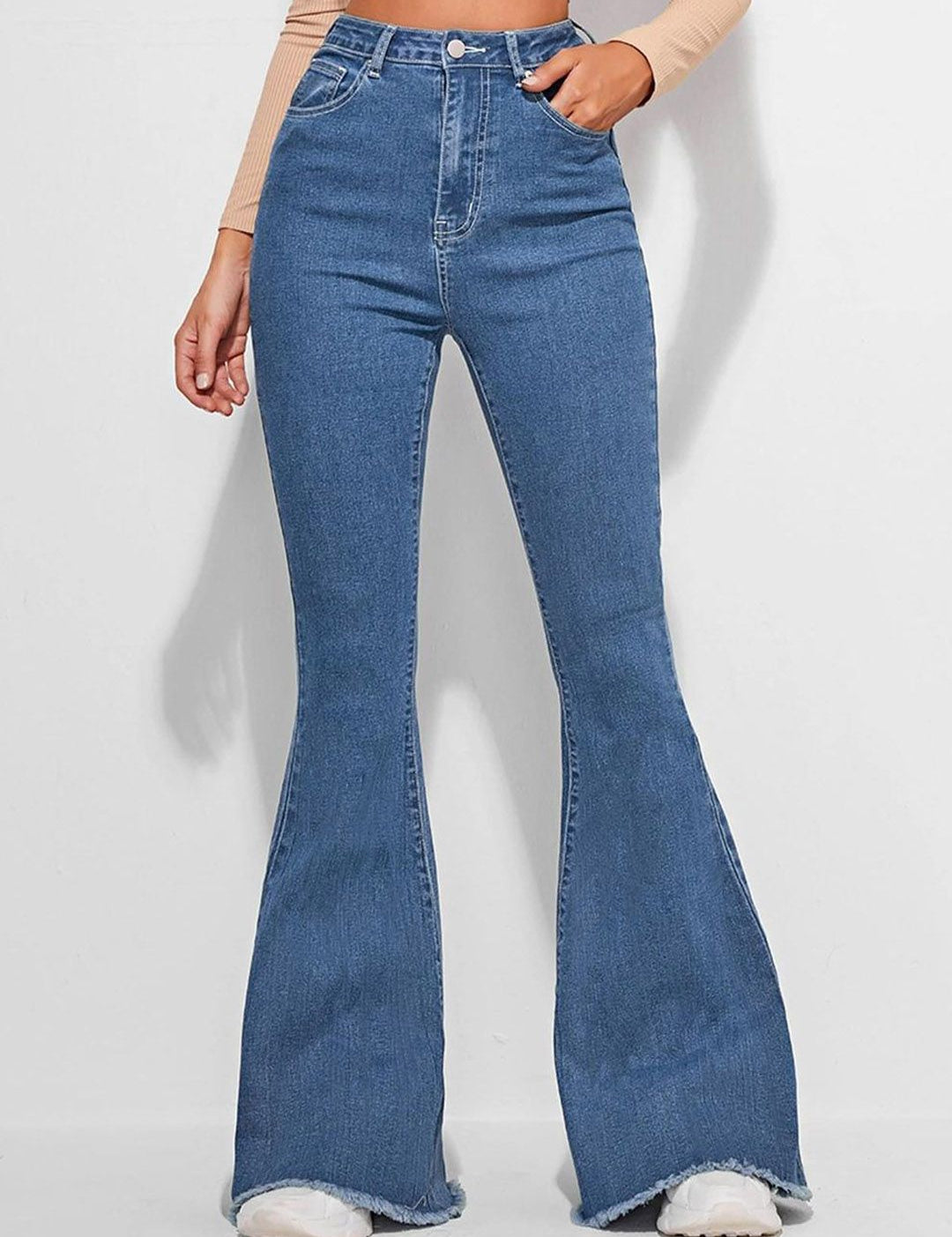 Kotty Women Bootilicious Bootcut High-Rise Stretchable Cotton Jeans