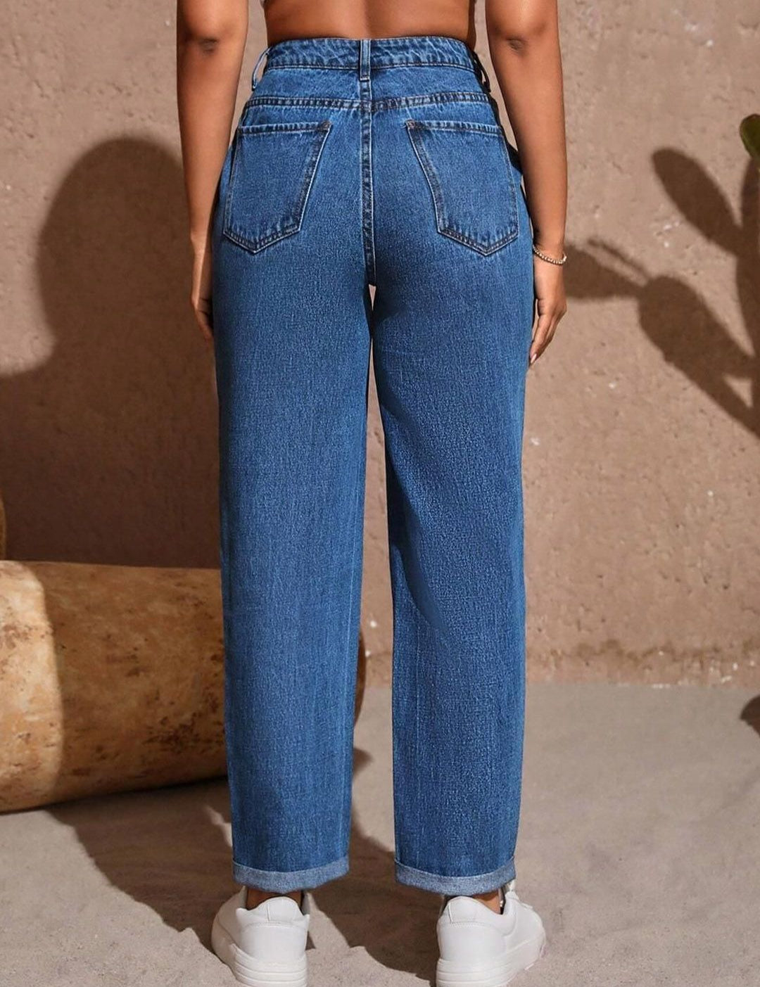 Kotty Women Straight Fit High-Rise Stretchable Jeans