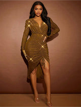 Kotty Women Embellished Bodycon Midi Dress