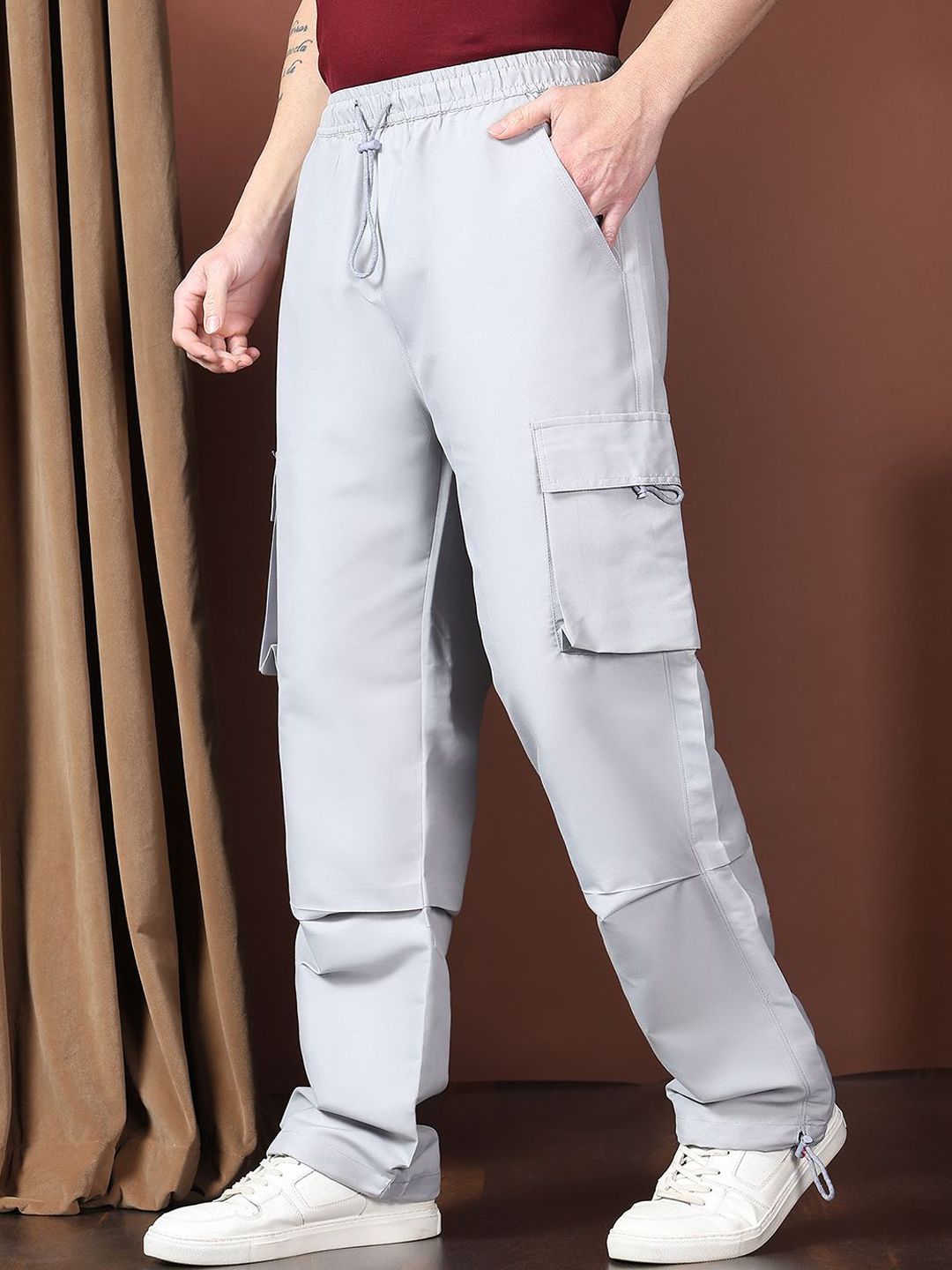 Kotty Men Relaxed Easy Wash Cargos Trousers