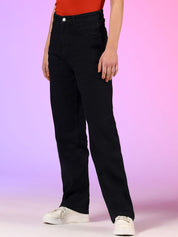Kotty Women Straight Fit High-Rise Stretchable Jeans