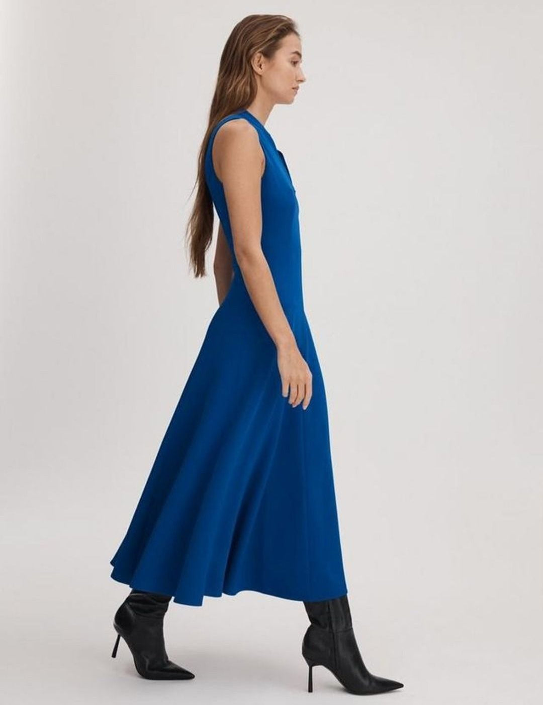 Kotty Women Mandarin Collar Maxi A-Line Dress