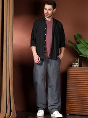 Kotty Men Relaxed Easy Wash Cargos Trousers
