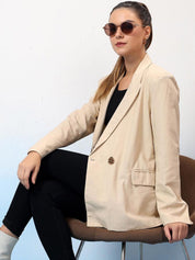 Kotty Notched Lapel Double Breasted Blazer