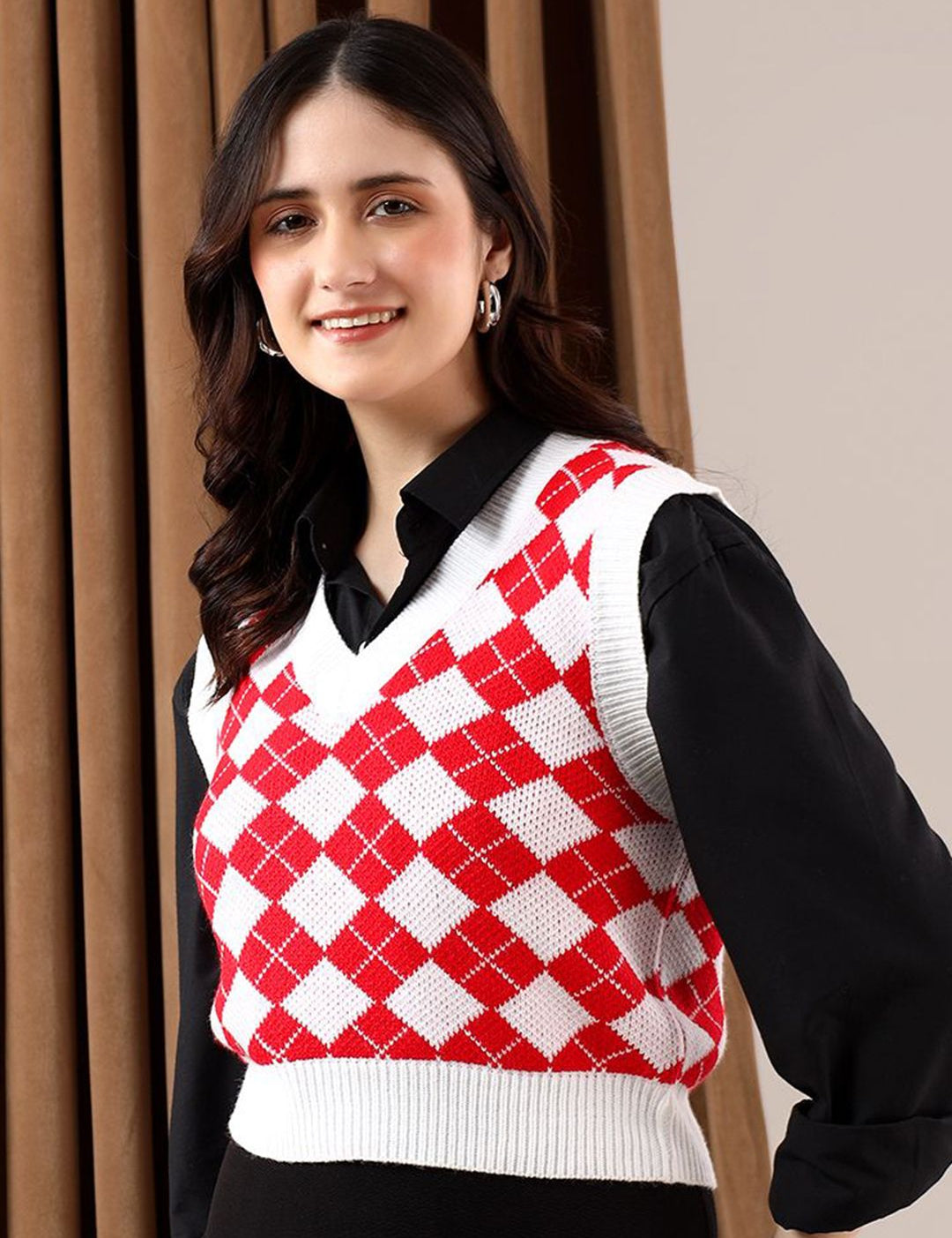 Kotty Women Crop Sweater Vest