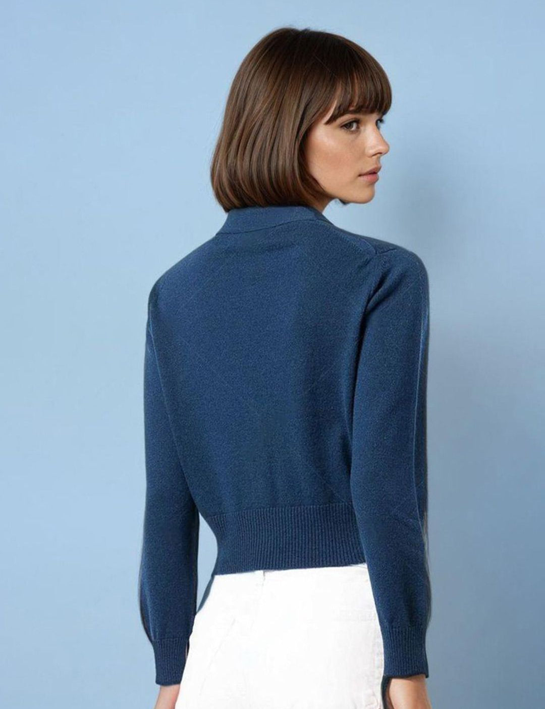 Kotty Women V-Neck Long Sleeves Cardigan