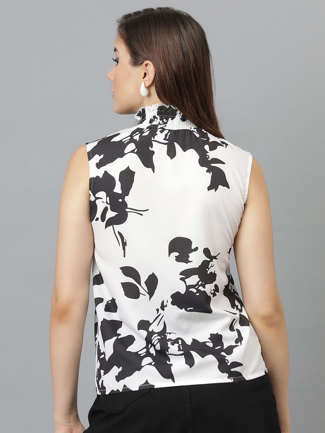 Kotty Floral Print Crepe Top