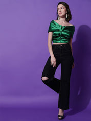 Kotty Women Solid Off-Shoulder Top