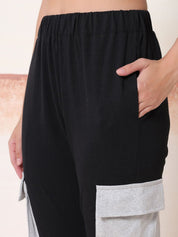 Kotty Women Cotton Relaxed -Fit Mid-Rise Joggers 