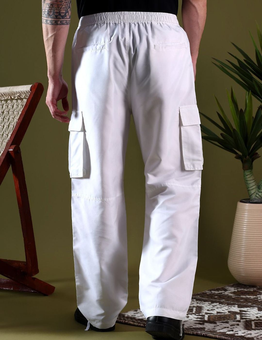 Kotty Men Relaxed Easy Wash Cargos Trousers