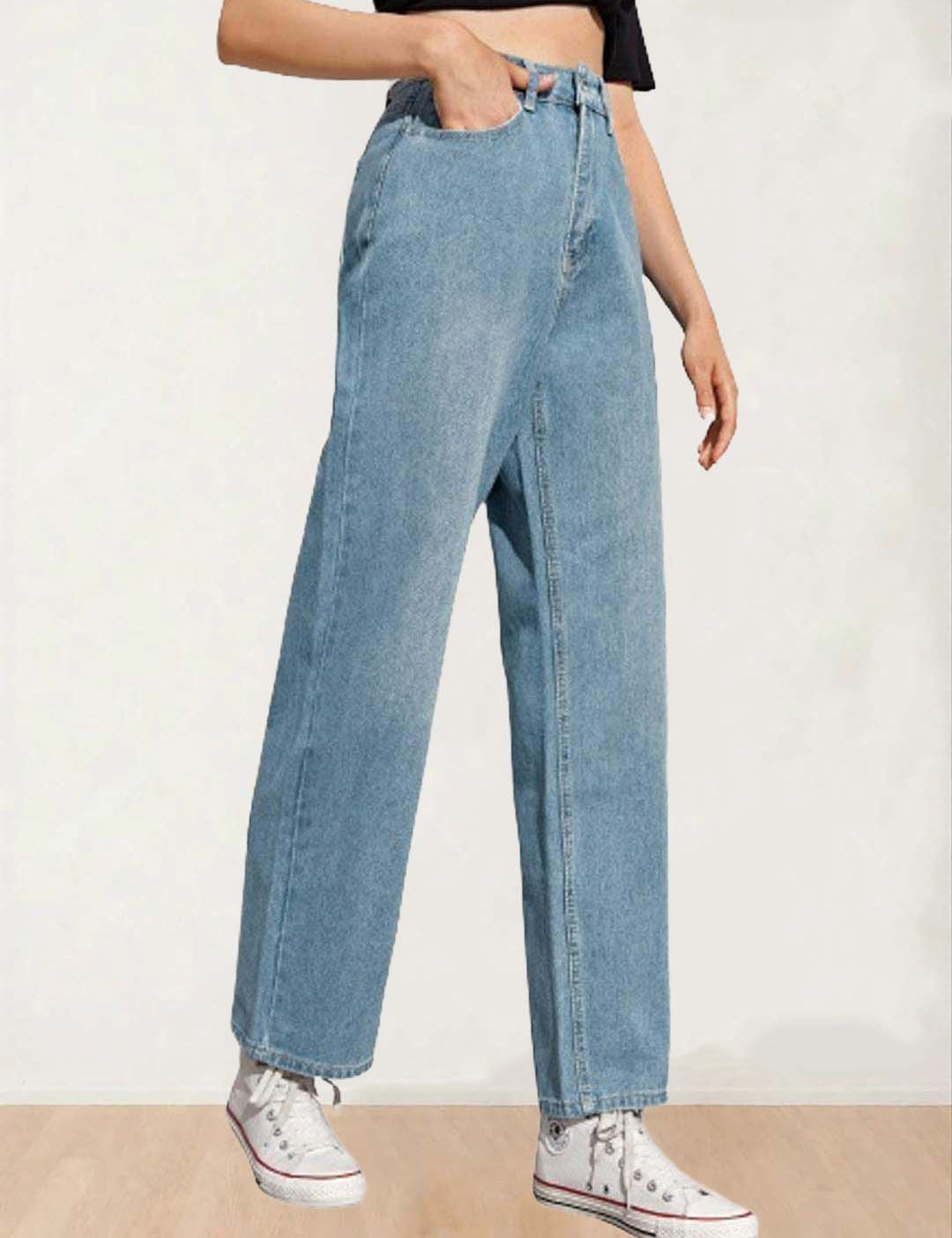 Kotty Women Straight Fit High-Rise Stretchable Jeans