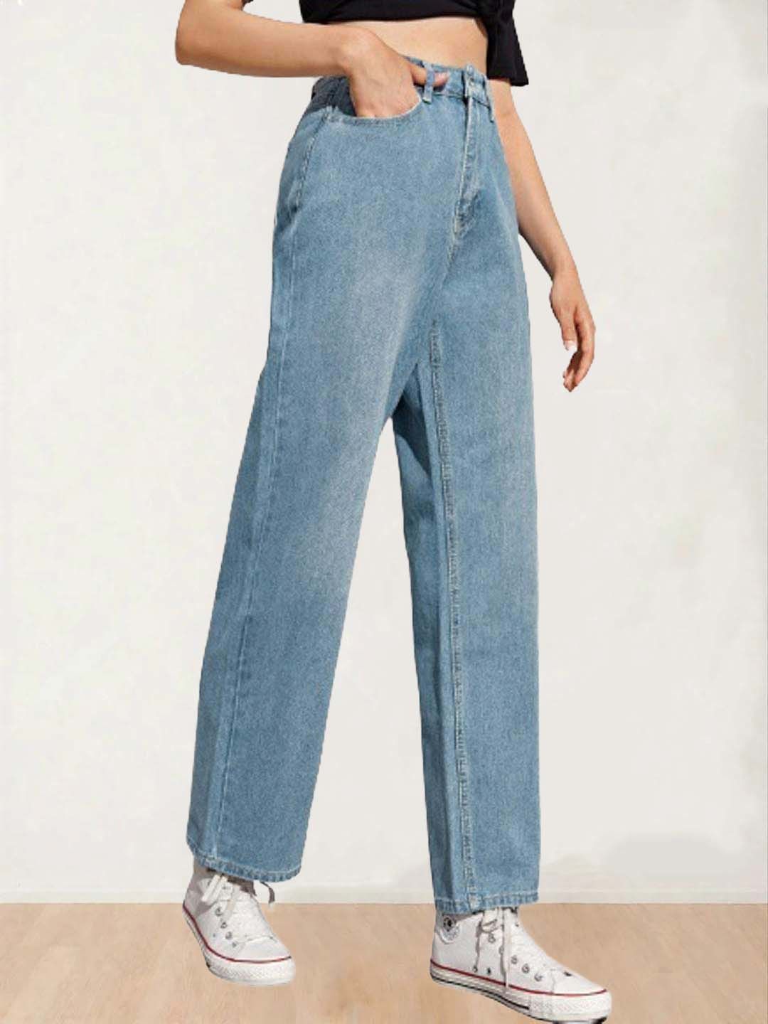 Kotty Women Straight Fit High-Rise Stretchable Jeans