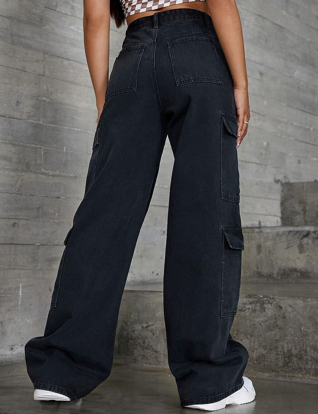 Kotty Women Jean Wide Leg High-Rise Stretchable Jeans