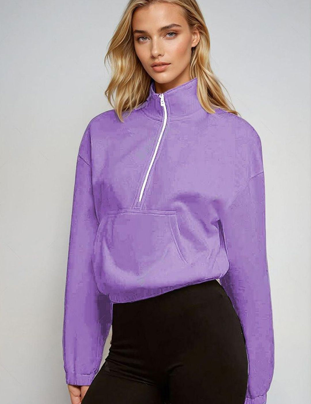 Kotty Women High Neck Pullover Sweatshirt