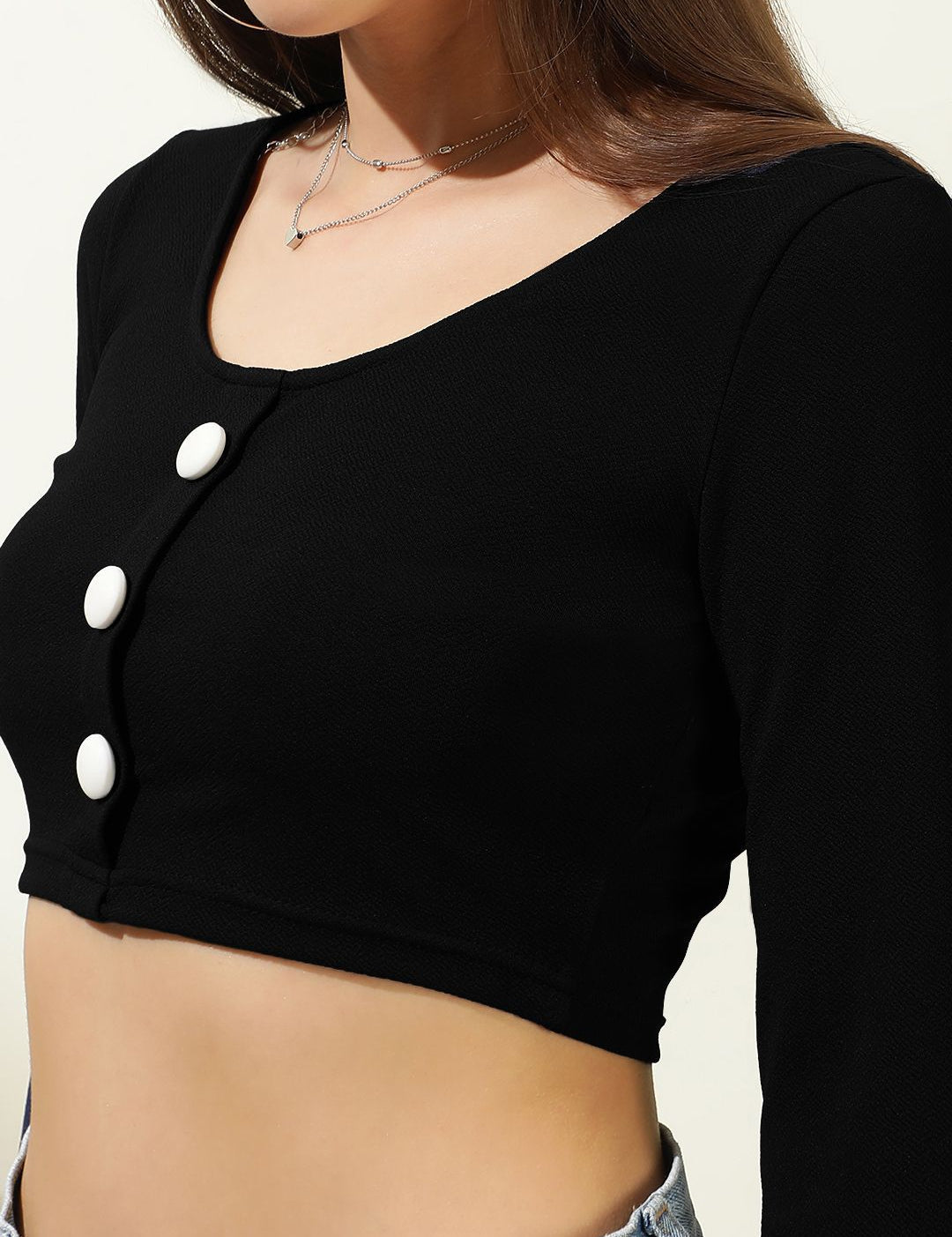 Kotty Women Solid Scoop Neck Top