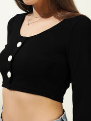 Kotty Women Solid Scoop Neck Top