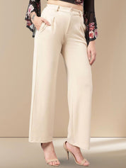 Kotty Women Straight Fit High-Rise Parallel Trouser