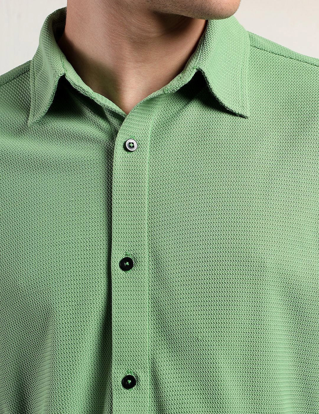 Kotty Men Textured Casual Shirt