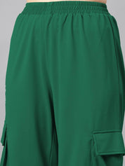 Kotty Green Off-Shoulder Top With Trouser