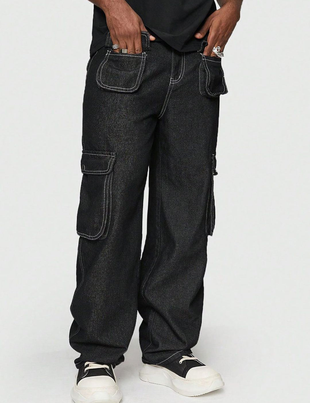 Kotty Men Wide Leg Stretchable Jeans