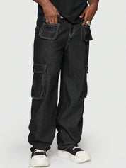 Kotty Men Wide Leg Stretchable Jeans