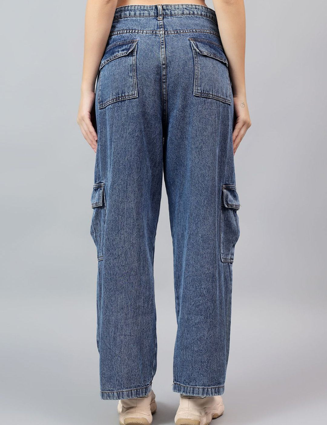 Kotty Women Straight Fit Mid-Rise Cotton Stretchable Jeans