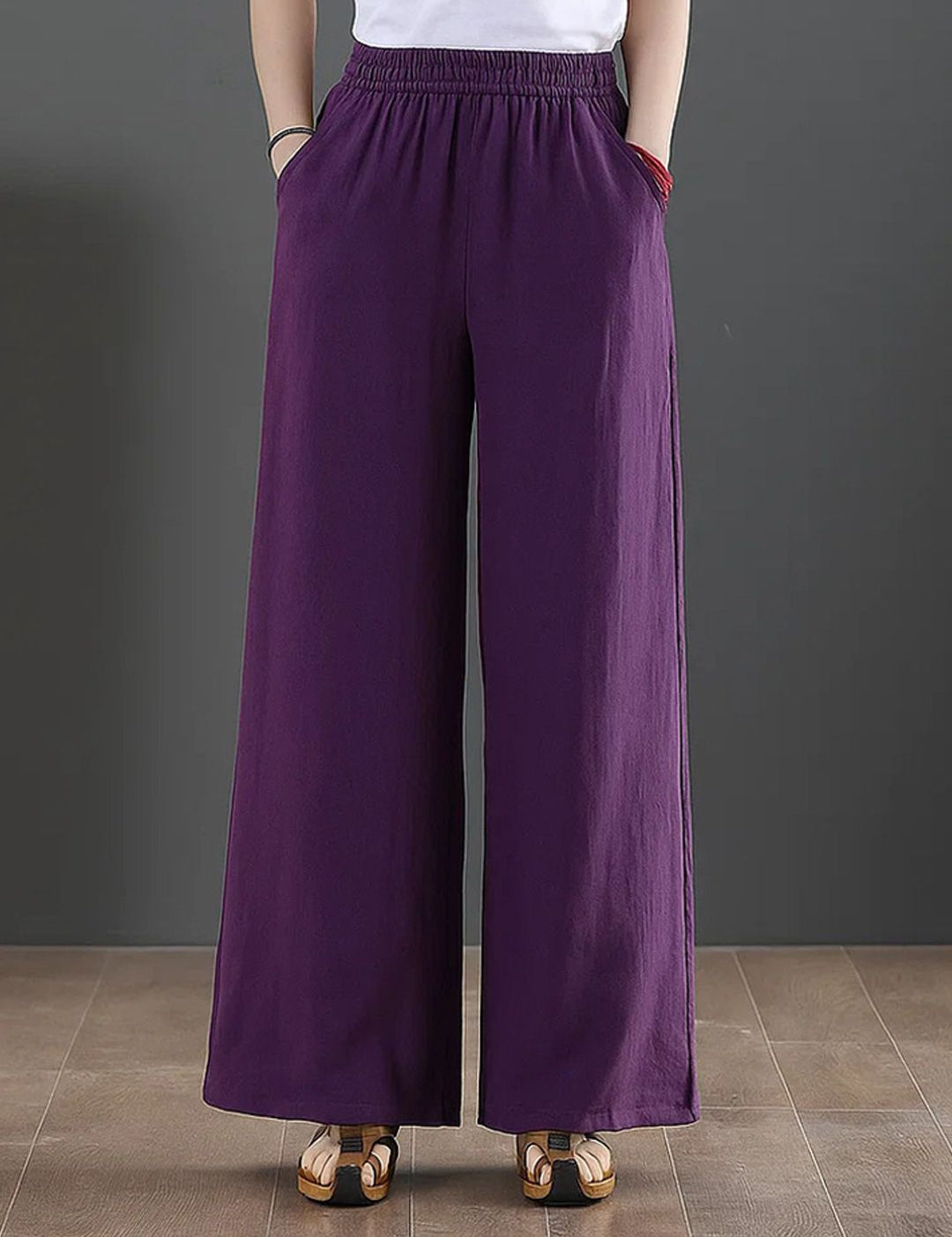 Kotty Women Relaxed Straight Leg High-Rise Pleated Trousers