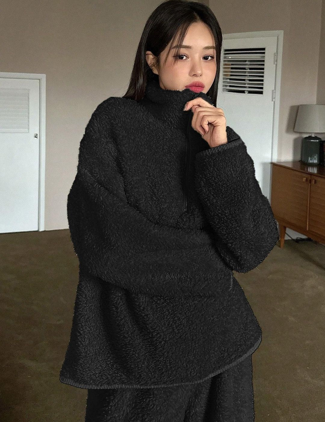 Kotty Polo Collar Sweatshirt with Trousers 