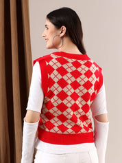 Kotty Women Crop Sweater Vest