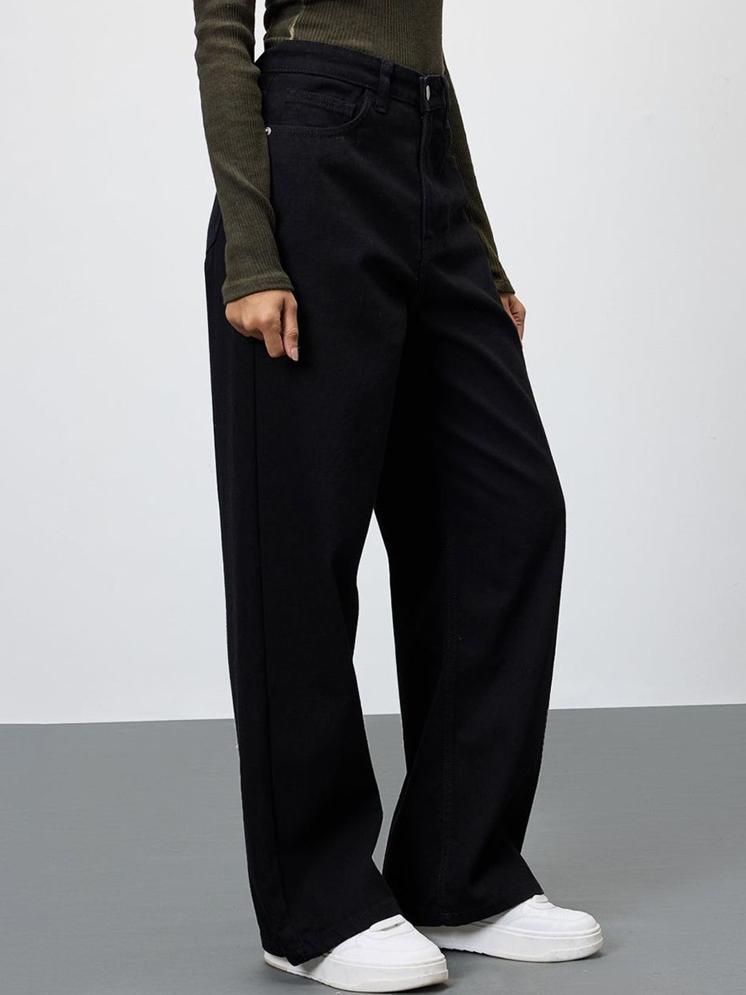 Kotty Women Jean Wide Leg Stretchable Jeans