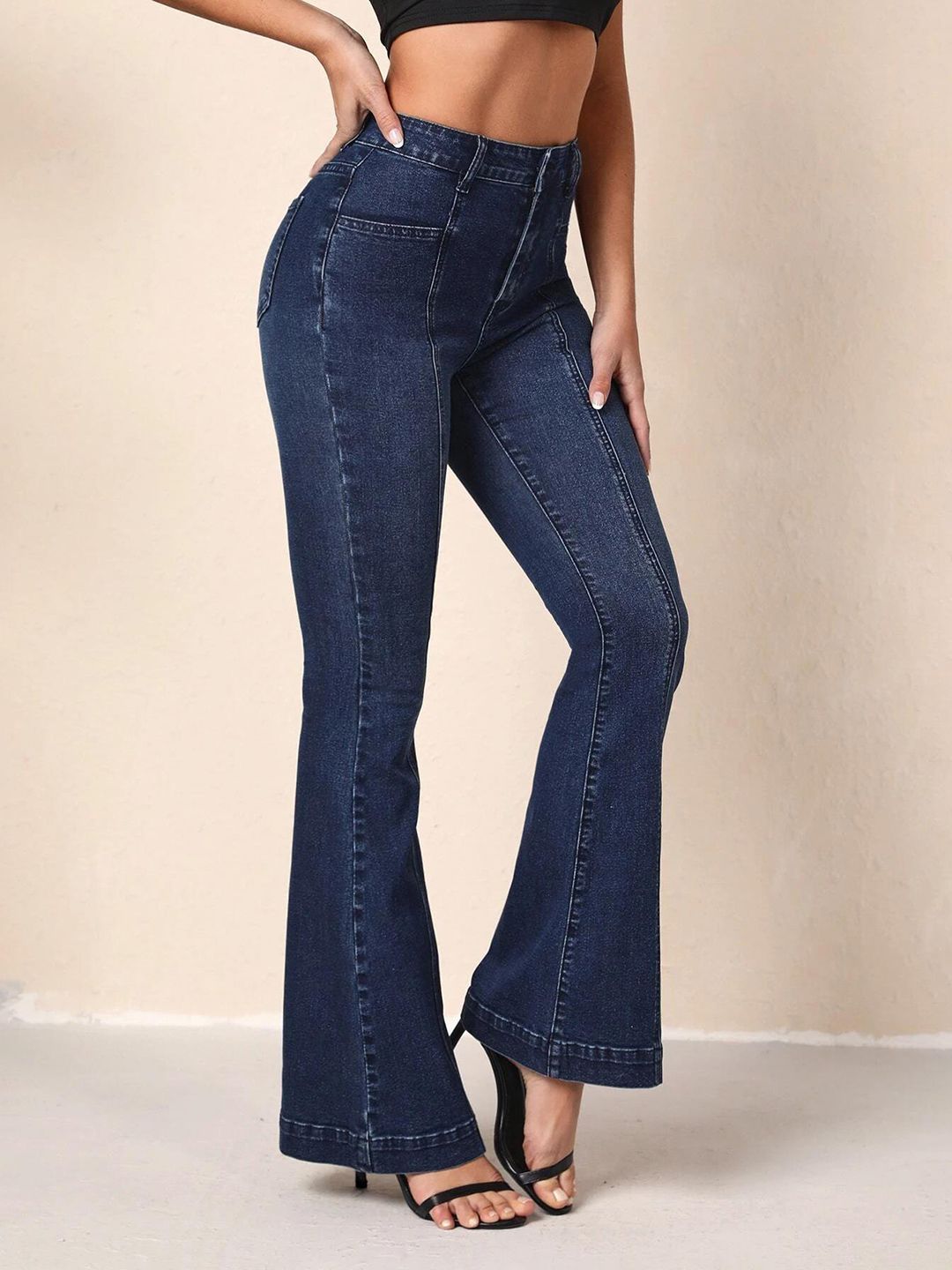 Kotty Women Bootcut High-Rise Stretchable Jeans