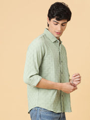 Kotty Men Relaxed Spread Collar Solid Casual Shirt