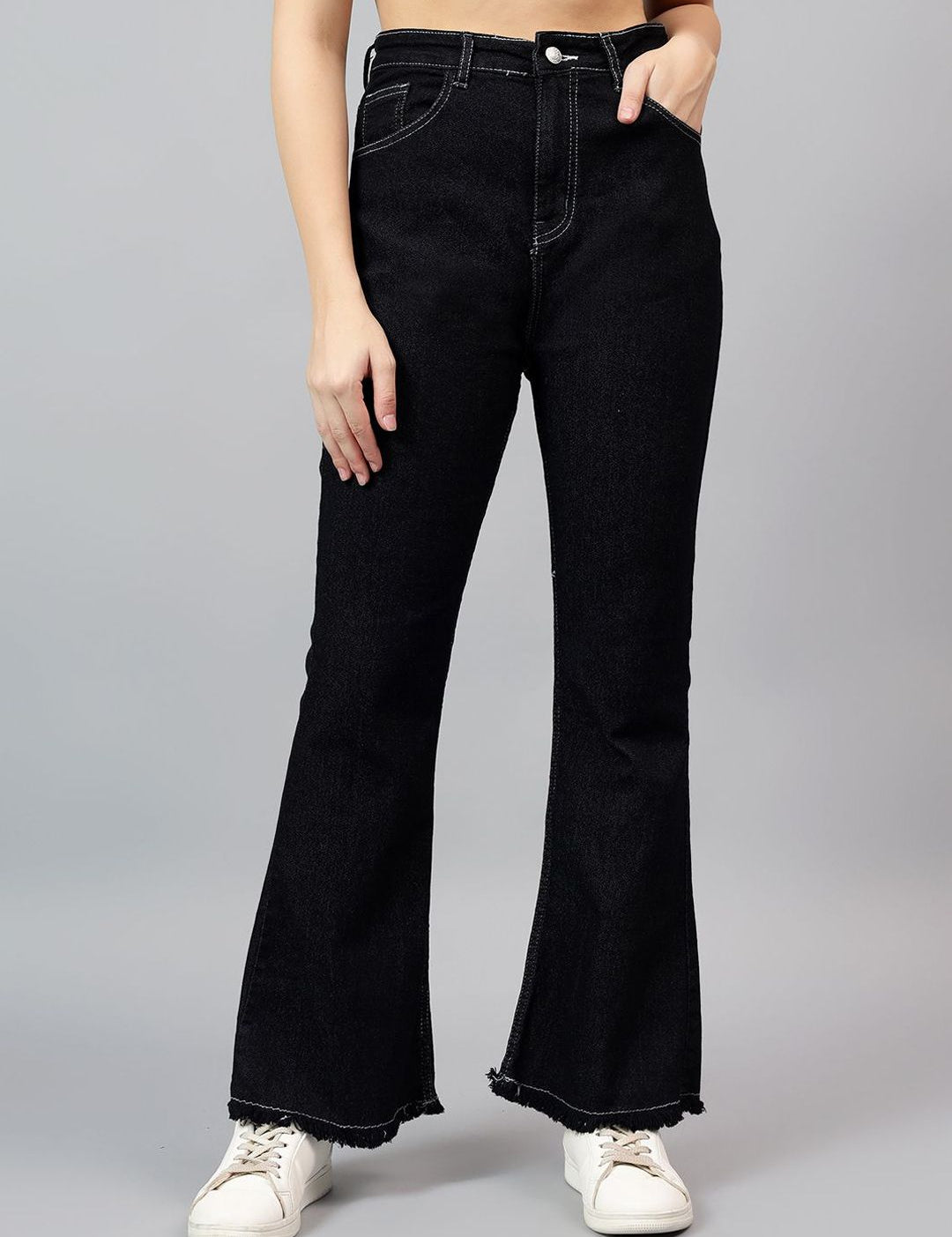 Kotty Women Bootcut High-Rise Stretchable Jeans