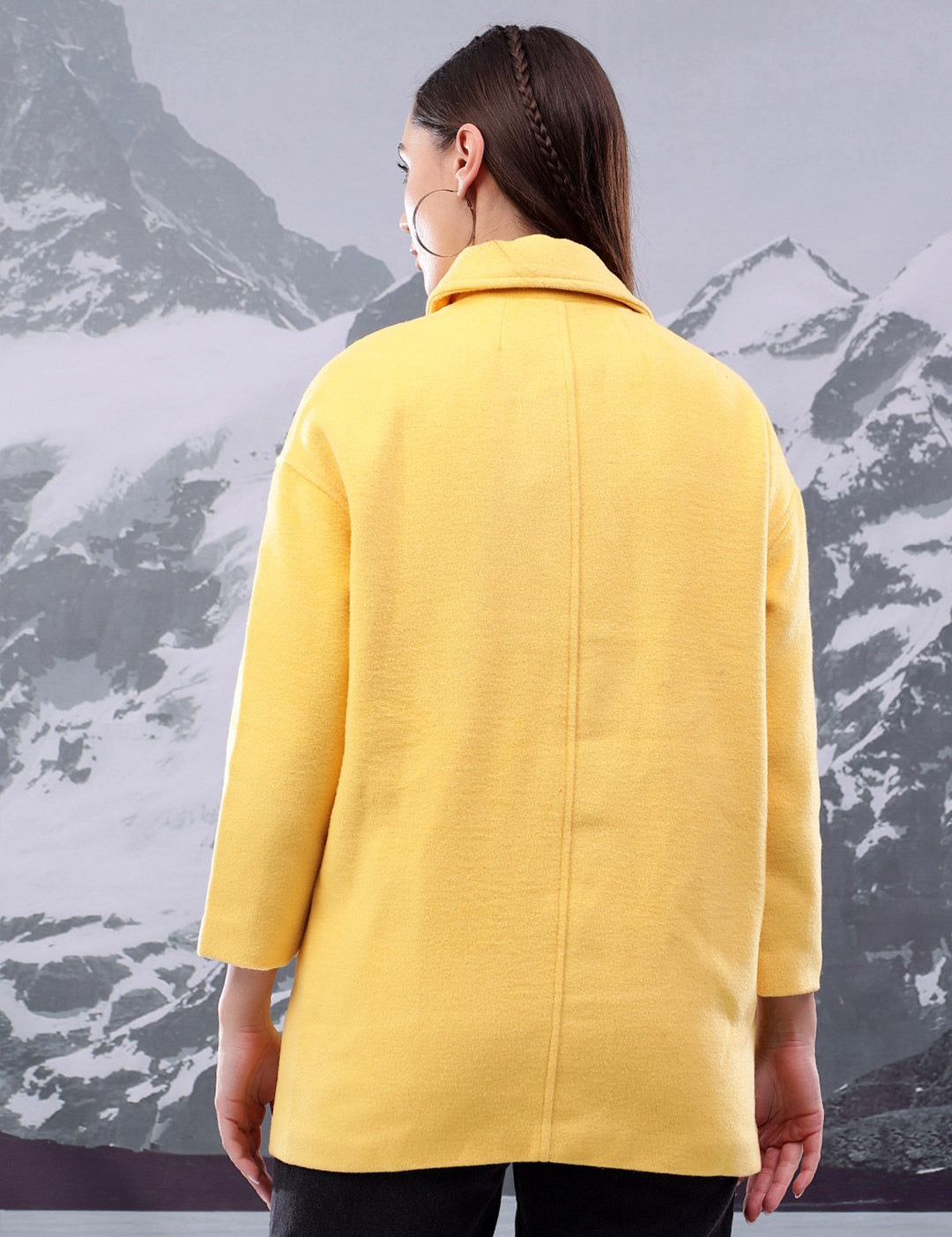 Kotty Women Spread Collar Overcoat