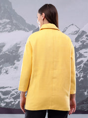 Kotty Women Spread Collar Overcoat