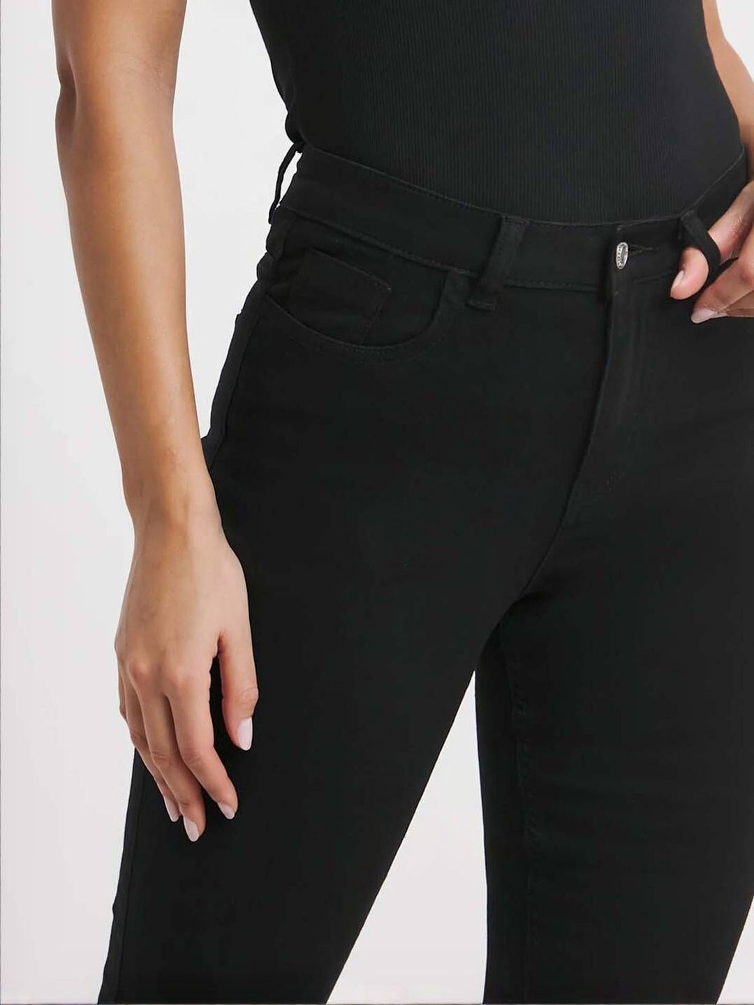 Kotty Women Bootcut High-Rise Cotton Stretchable Jeans