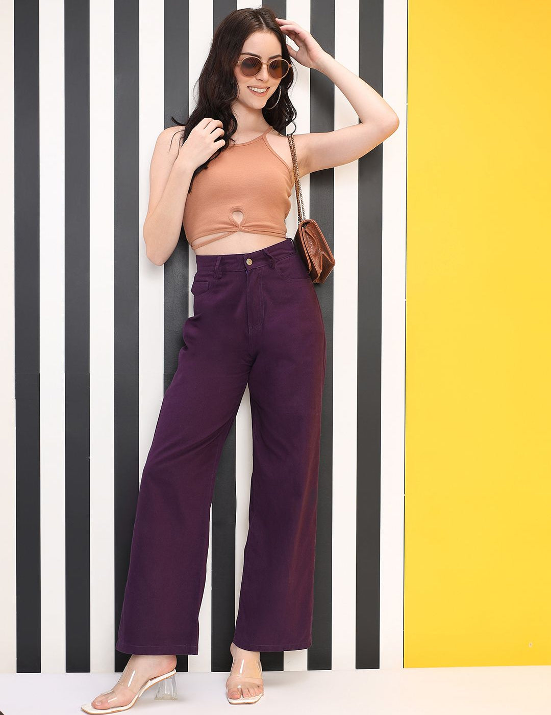 Kotty Women Jean Straight Fit High-Rise Stretchable Jeans