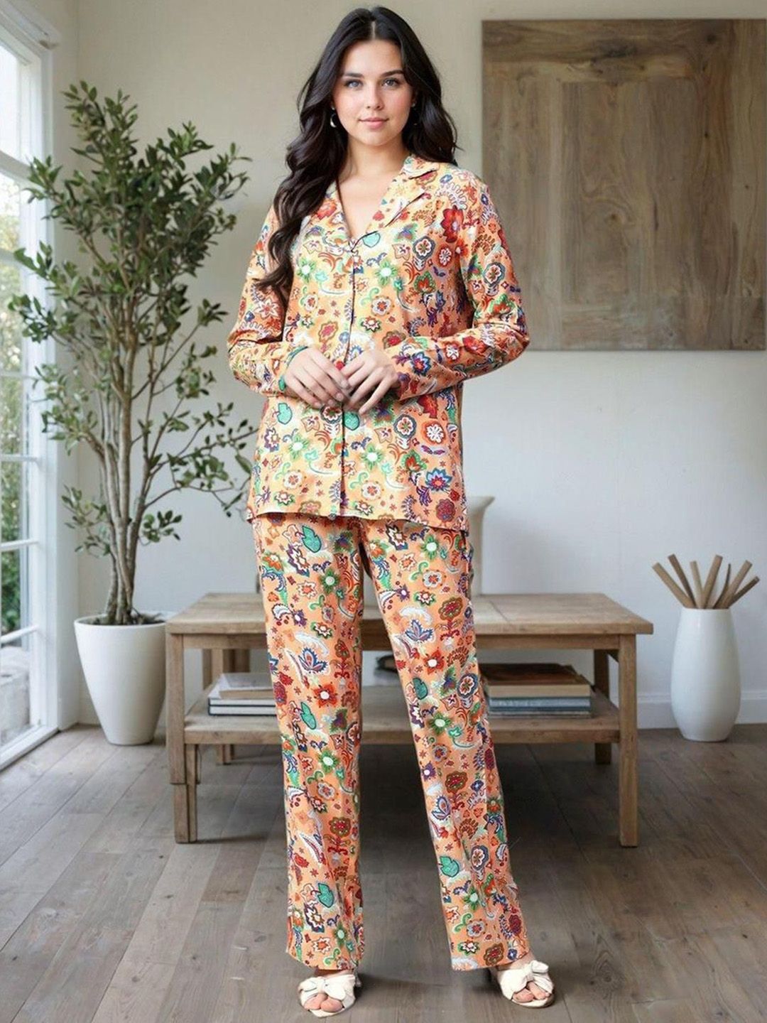 Kotty Printed Shirt With Trousers
