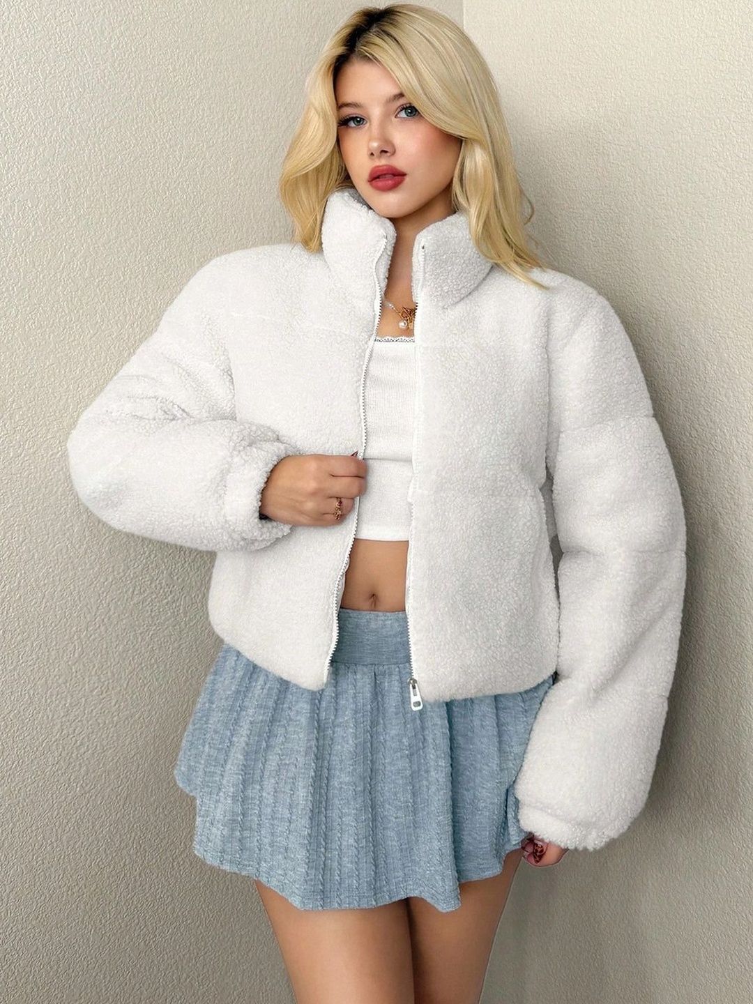 Kotty Women Woollen Open Front Jacket