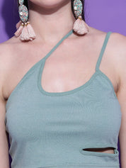 Kotty Women Solid One Shoulder Top