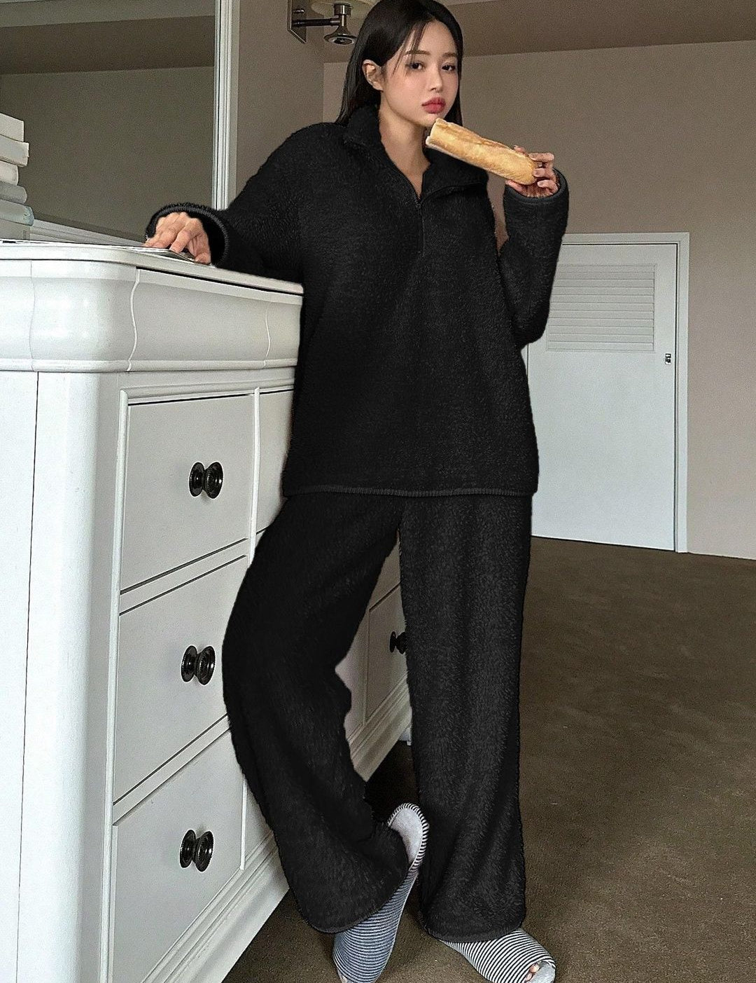 Kotty Polo Collar Sweatshirt with Trousers 