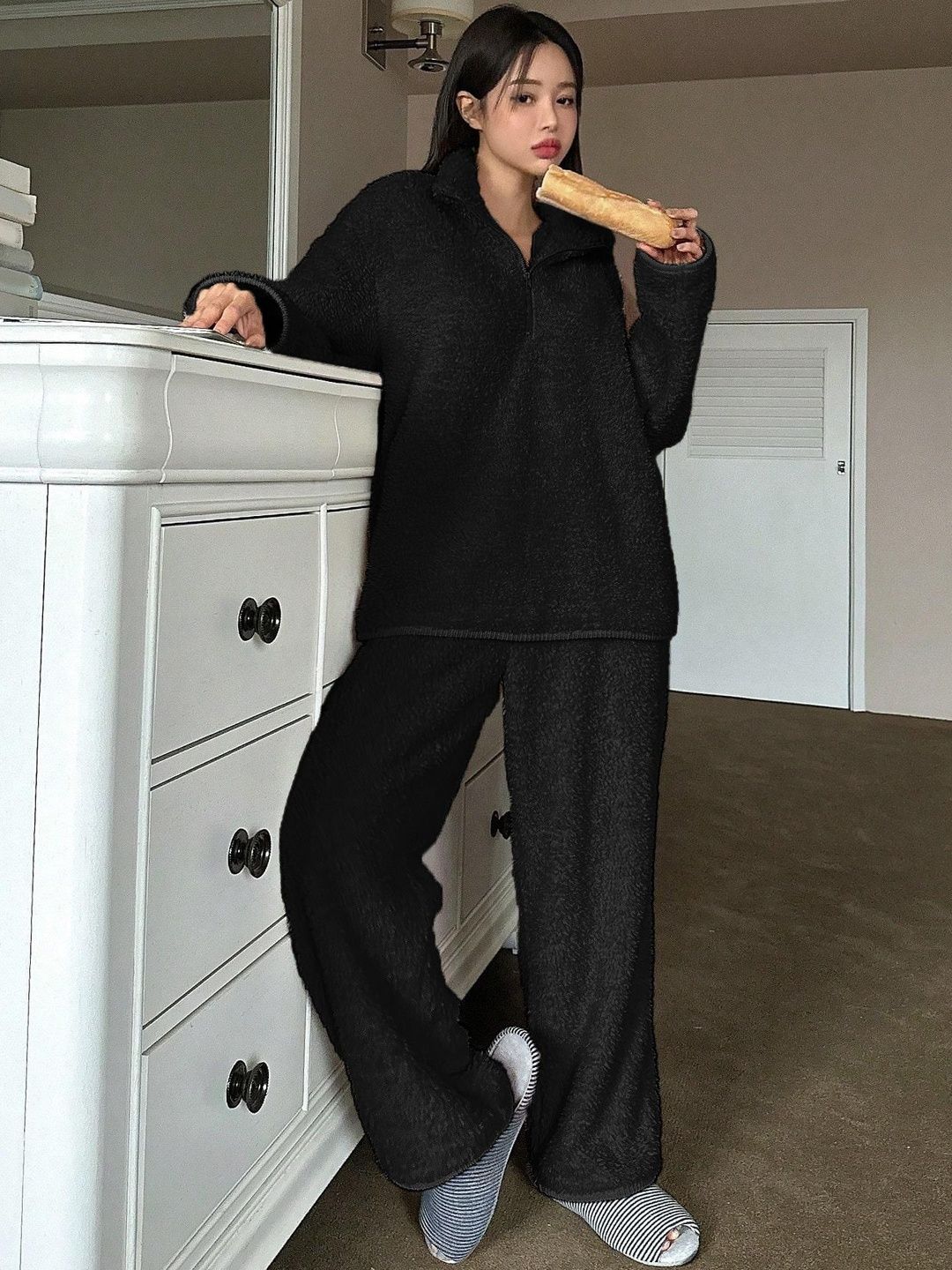 Kotty Polo Collar Sweatshirt with Trousers 