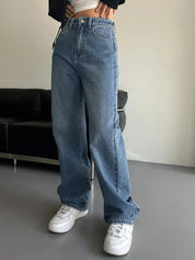 Kotty Women Straight Fit High-Rise Stretchable Jeans