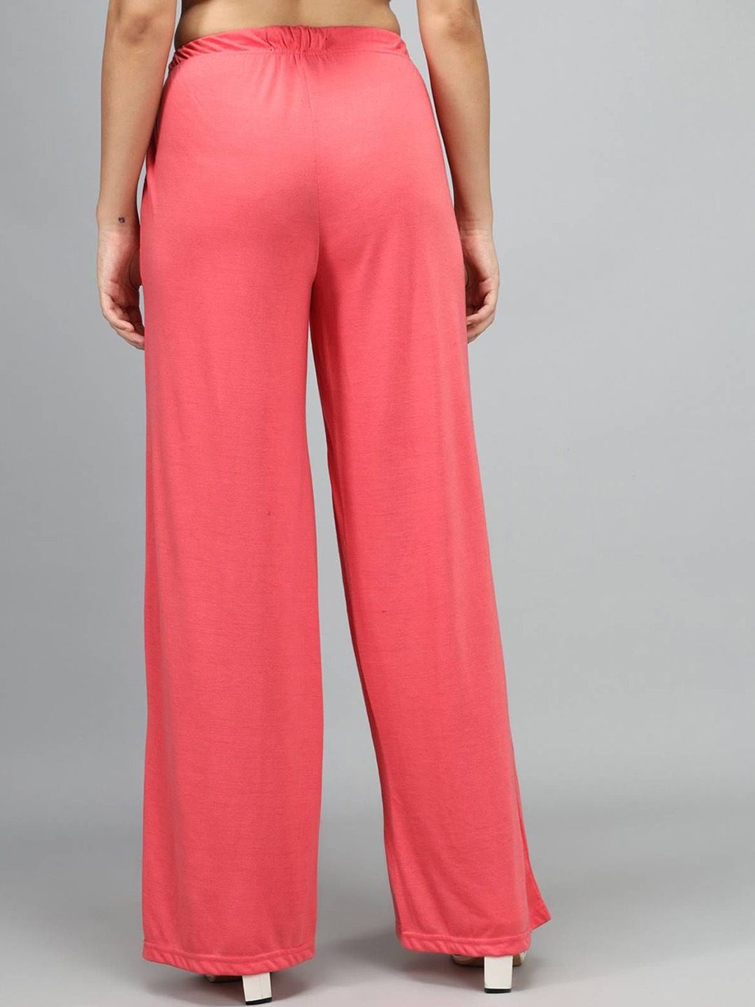 Kotty Women Solid Relaxed Mid-Rise Trousers