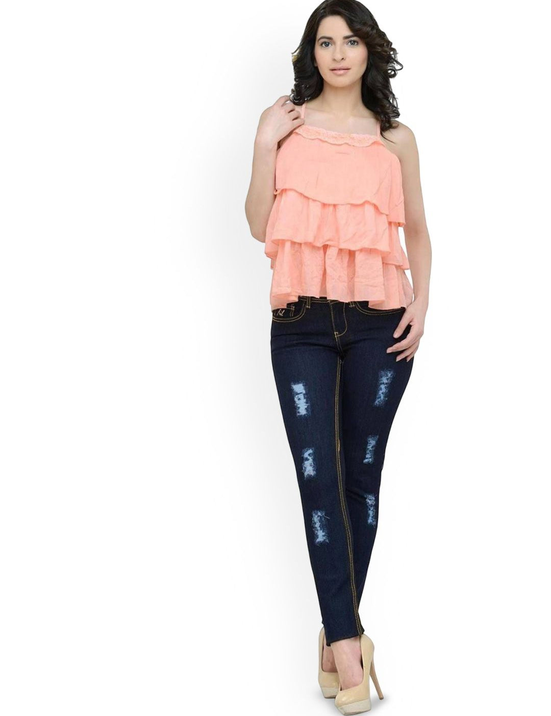 Kotty Women Skinny Fit Mid-Rise Stretchable Jeans