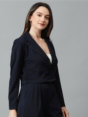 KOTTY Basics Double Breasted Crop Blazer