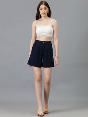 Kotty Women Regular Fit High-Rise Shorts