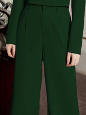 Kotty Women Relaxed High-Rise Flared Trousers 