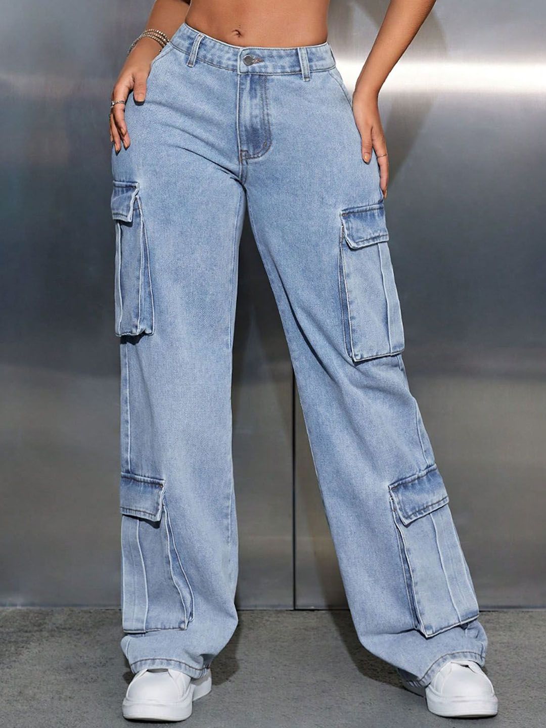 Kotty Women Straight Fit Mid-Rise Stretchable Jeans